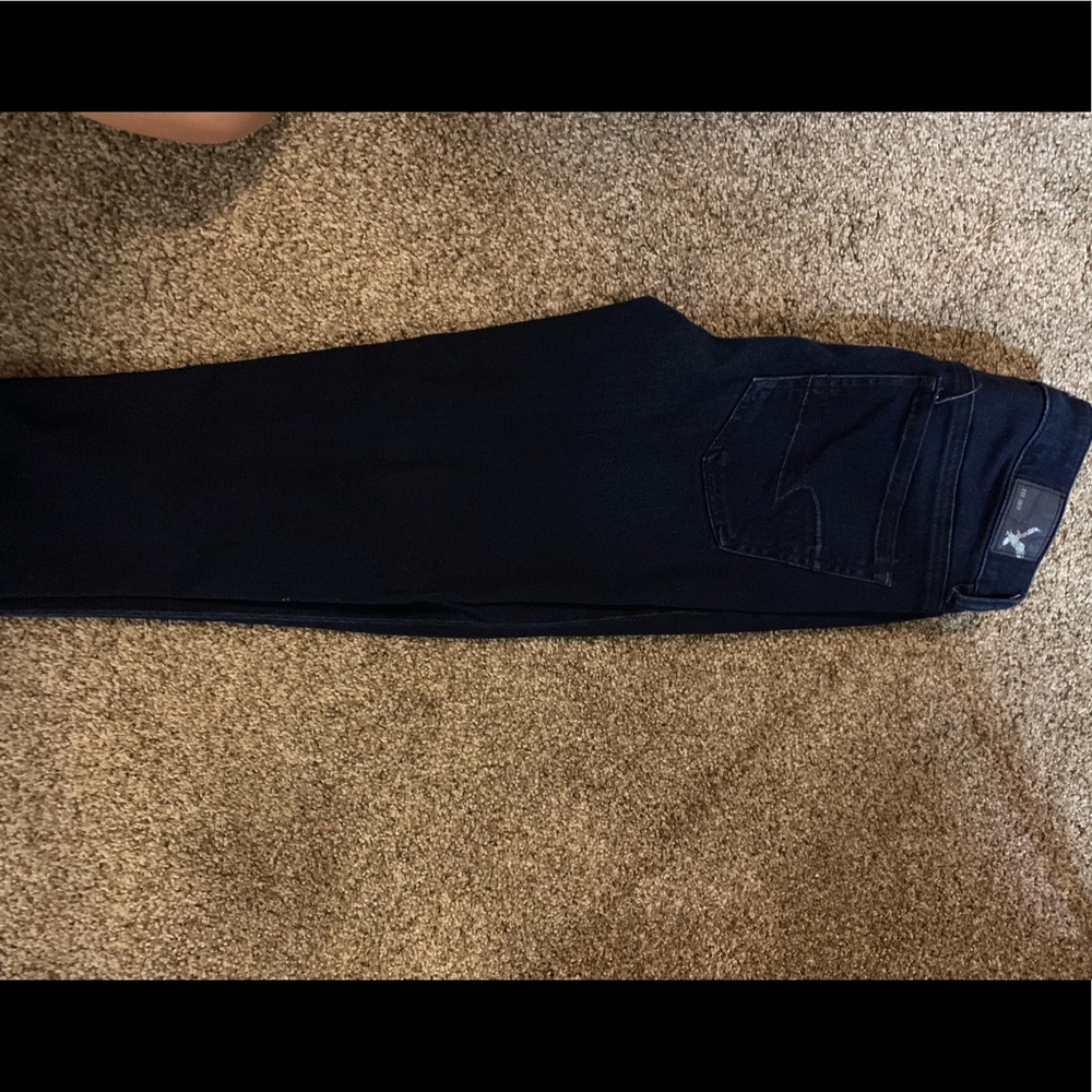 American eagle dark navy skinny jeans